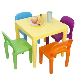 Kids Table and 4 Chairs Play Set