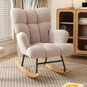 High-Back Armchair with Padded Seat